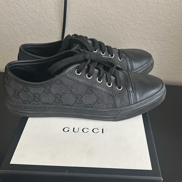 Gucci Black Canvas Sneakers - Picture 2 of 4